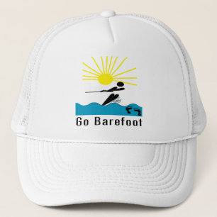 Gehen barfuß - barfüßigWasserski Truckerkappe