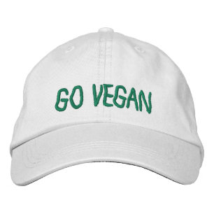 Gehen - Baseballmütze vegan Bestickte Baseballkappe