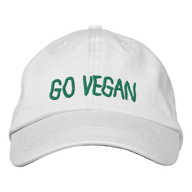 Gehen - Baseballmütze vegan Bestickte Baseballkappe (Vorderseite)
