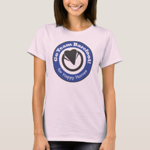 Gehen das barfüßigteam! Damenbabydoll-T-Shirt T-Shirt
