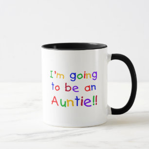 Gehen, eine Tante Primärfarben zu sein Tasse
