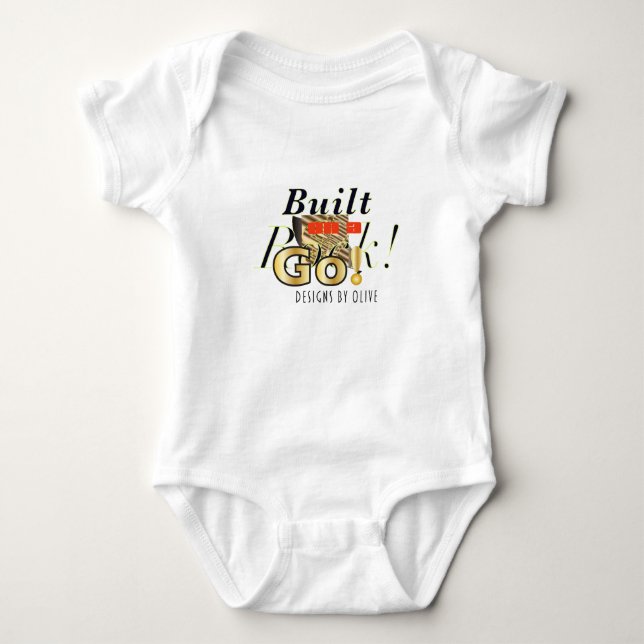 "Gehen Felsen" Babybodysuit Baby Strampler (Vorderseite)