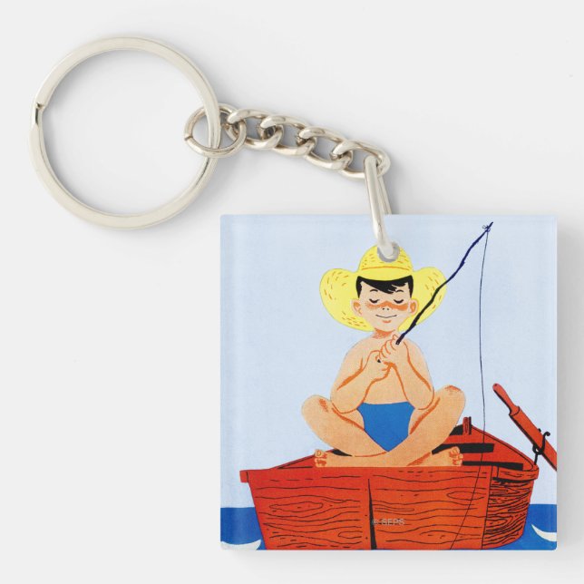 Gehen Fische Schlüsselanhänger (Vorderseite)