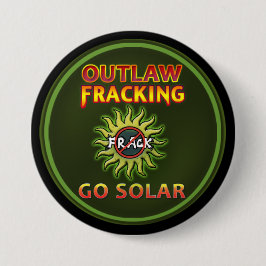"GEHEN - geächtetes Fracking" Knopf SOLAR Button