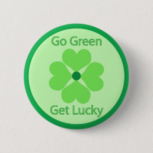 Gehen Grün, erhalten - Knopf glücklich Button