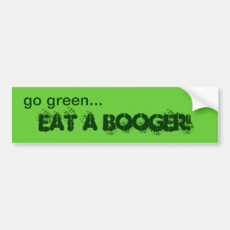 Gehen Grün essen einen Booger Autoaufkleber