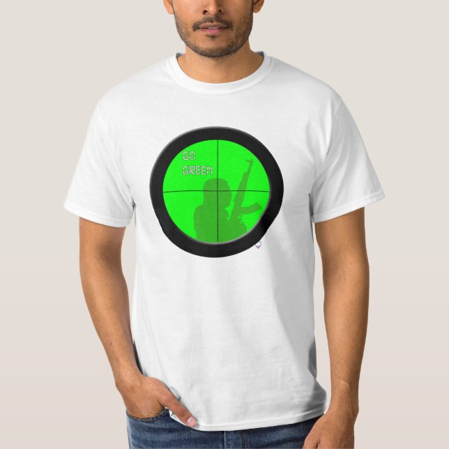 Gehen Grün (Nachtbereich) T-Shirt (Vorderseite)