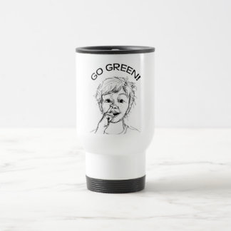 Gehen Grün! Reise-Tasse Reisebecher