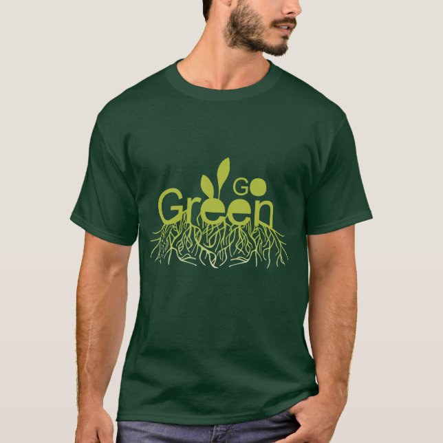 Gehen Grün T-Shirt (Vorderseite)