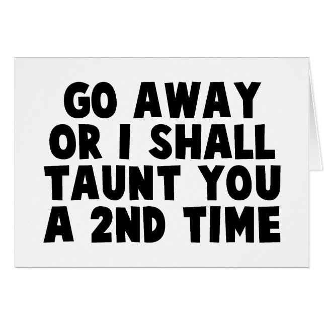 Gehen Hänselei weg (Vorderseite (Horizontal))