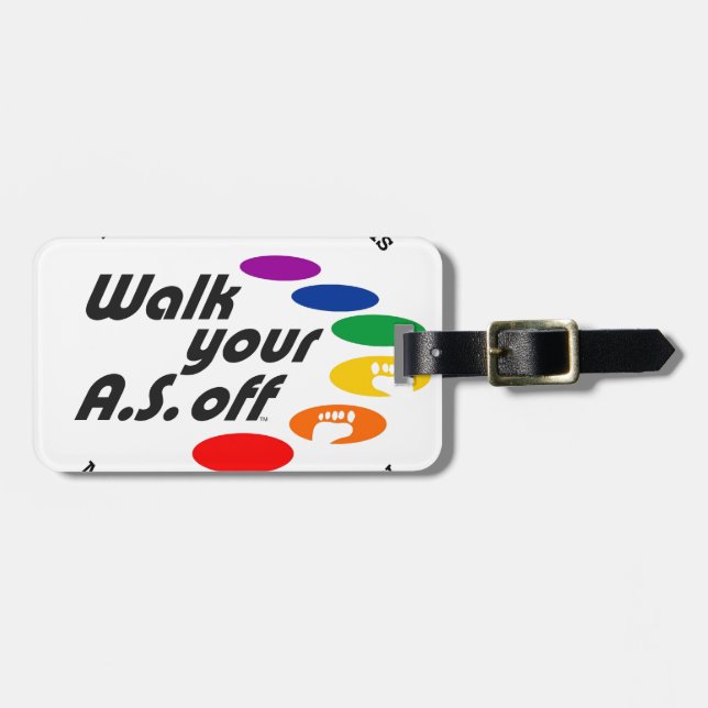 Gehen Ihr A.S. Off Gepäckanhänger (Vorderseite horizontal)