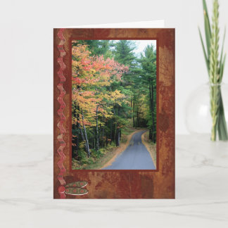 Gehen im Herbst Karte