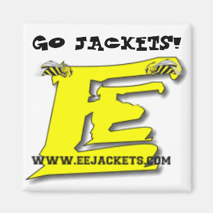 'GEHEN JACKEN!" Magnet mit eejackets.com-Website