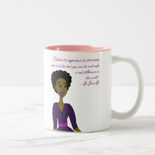 Gehen Jane gehen Zweifarbige Tasse (Rechts)