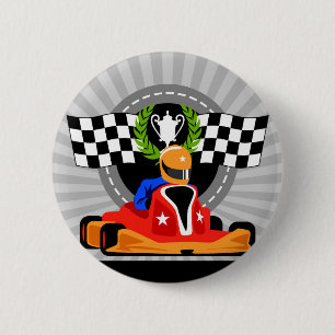 Gehen Kart Geburtstags-Bevorzugungsgeschenk Button