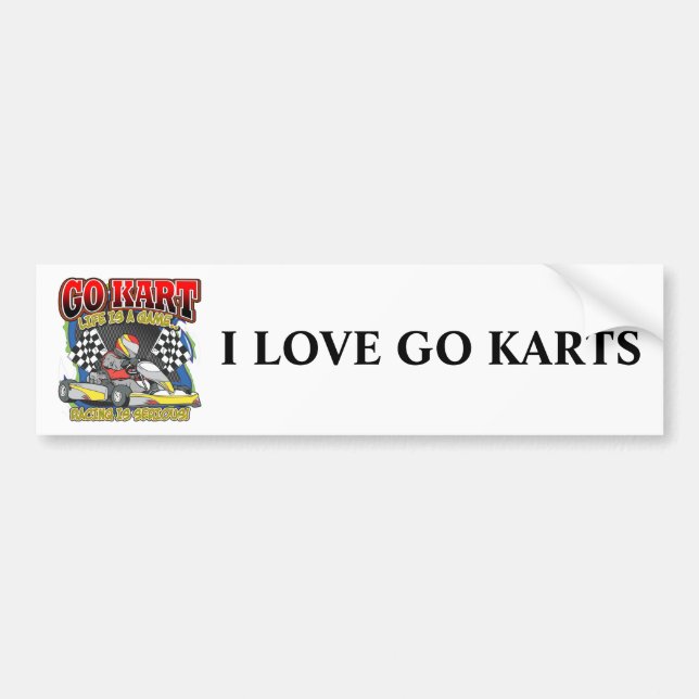 Gehen Kart Leben Autoaufkleber (Vorne)