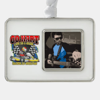 Gehen Kart Leben Rahmen-Ornament Silber