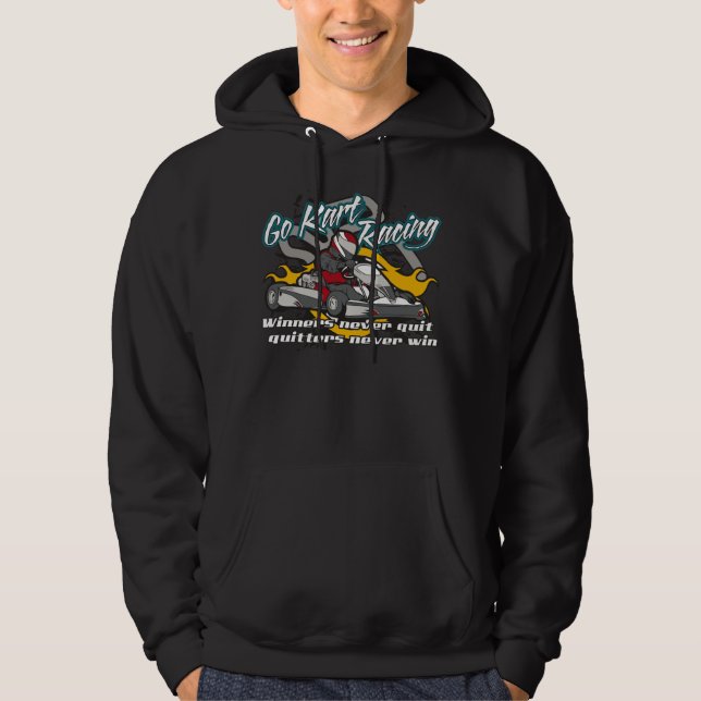 Gehen Kart Sieger Hoodie (Vorderseite)