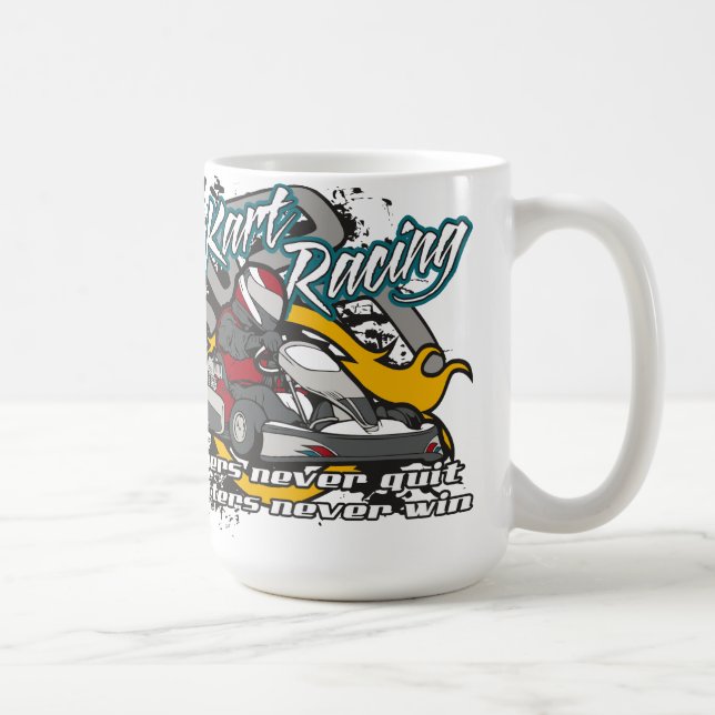 Gehen Kart Sieger Kaffeetasse (Rechts)