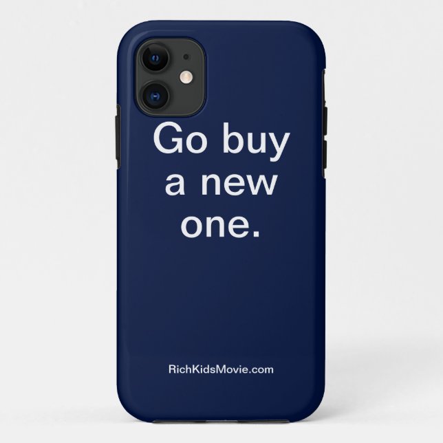 "Gehen Kauf ein Neu-" lustiges Case-Mate iPhone Hülle (Rückseite)