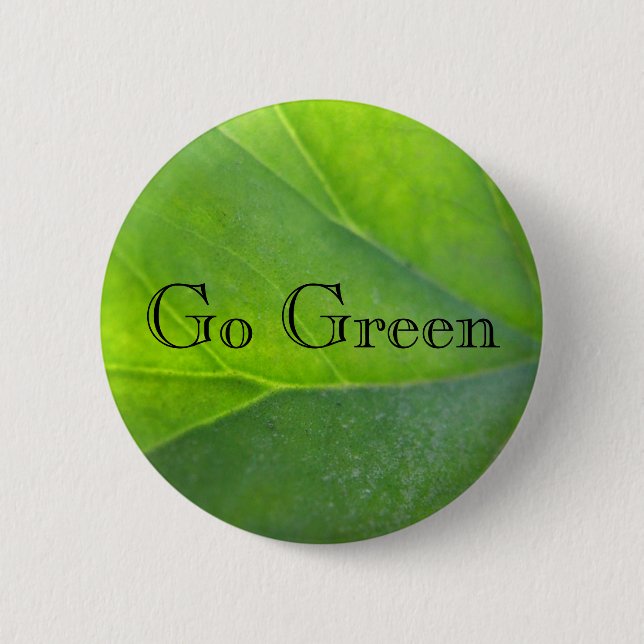 Gehen Knopf grüner Button (Vorderseite)