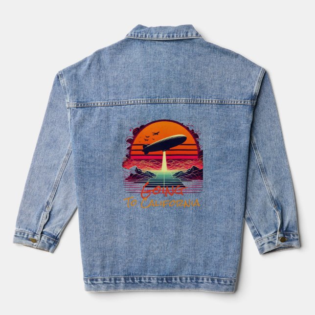 gehen nach Kalifornien Jeansjacke (Rückseite)