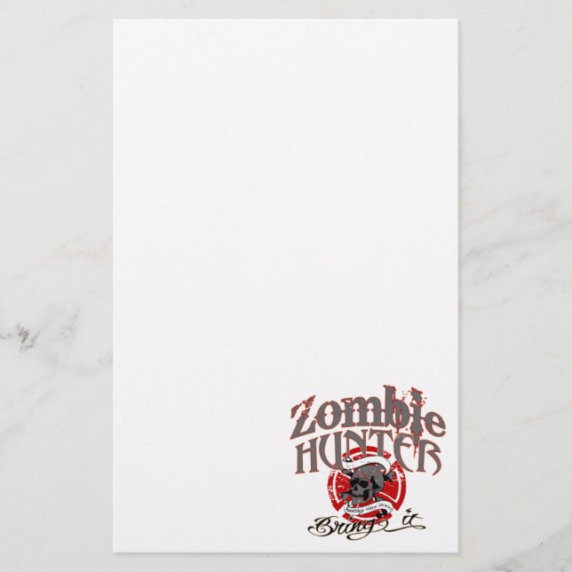 Gehen nach Zombies! Briefpapier (Vorderseite)