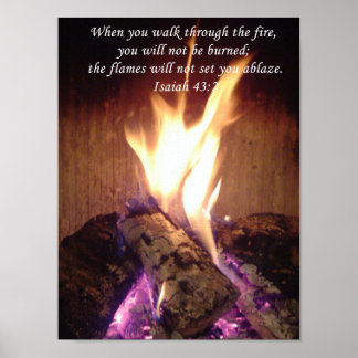 Gehen Sie durch das Feuer Poster