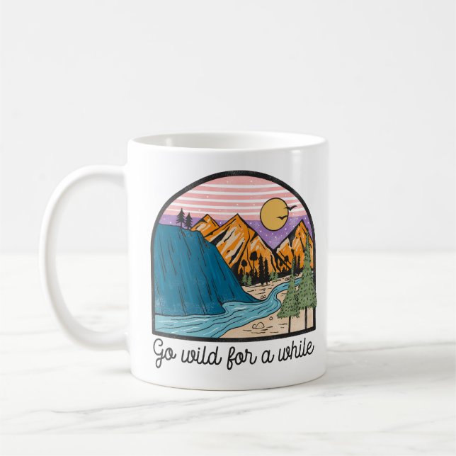 Gehen Sie eine Weile frei! Kaffeetasse (Links)