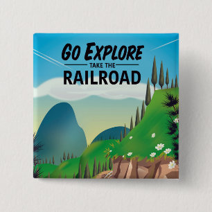 Gehen Sie Erkundung nehmen Sie die Eisenbahn Button