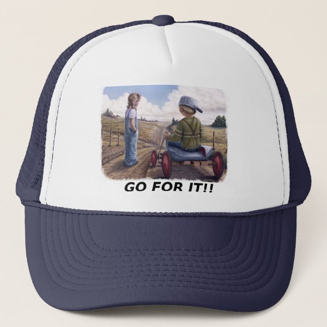 GEHEN SIE FÜR ES! TRUCKERKAPPE (Vorderseite)
