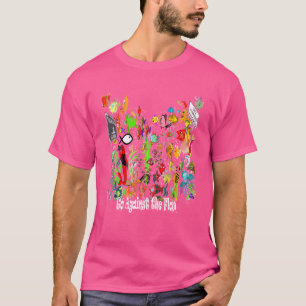 Gehen Sie gegen den Christlichen Fluss Fisch Symbo T-Shirt