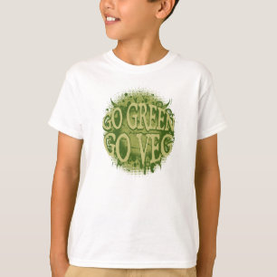 Gehen Sie grün, gehen Sie Veg T-Shirt