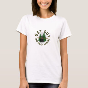Gehen Sie hinaus und genießen Sie Natur-Gabeln, W T-Shirt