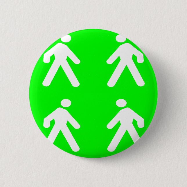 Gehen Sie im Grünen Button (Vorderseite)