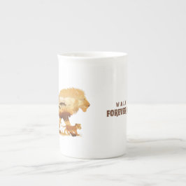 Gehen Sie immer mit mir - für immer | Lion Design Prozellantasse