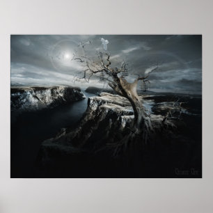 Gehen Sie in Richtung zum Licht, neosurrealism Poster