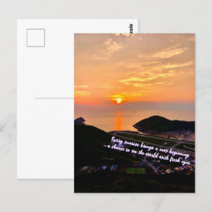 Gehen Sie mit dem Fluss Fotografy Ozean Moment erf Postkarte
