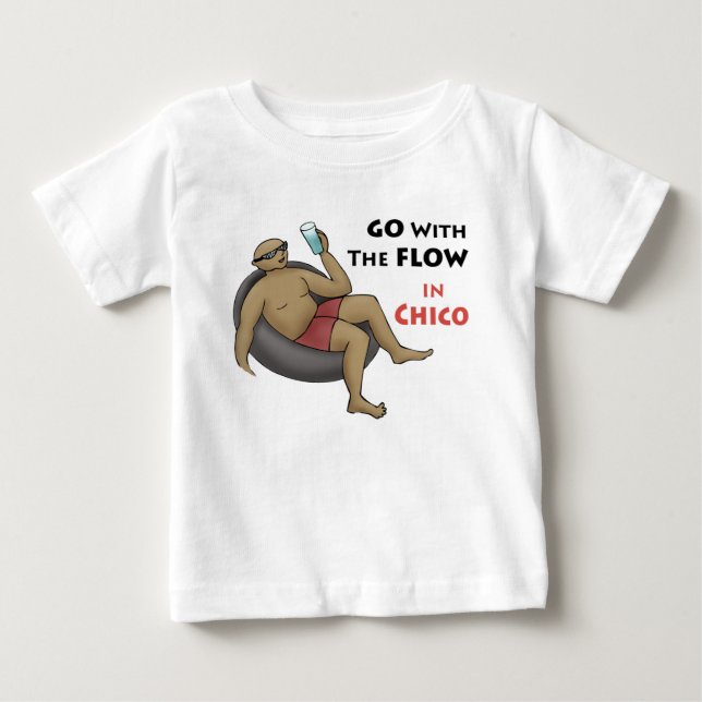 Gehen Sie mit dem Fluss in Mexiko Baby T-shirt (Vorderseite)