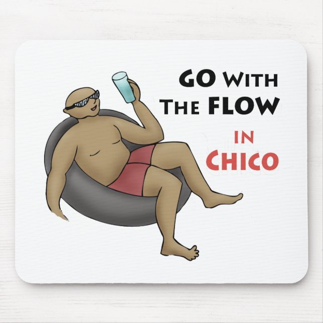 Gehen Sie mit dem Fluss in Mexiko Mousepad (Vorne)