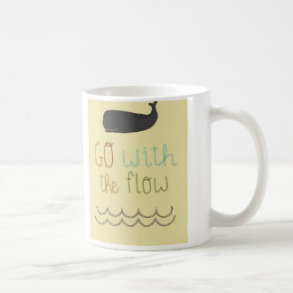 Gehen Sie mit dem Fluss Kaffeetasse