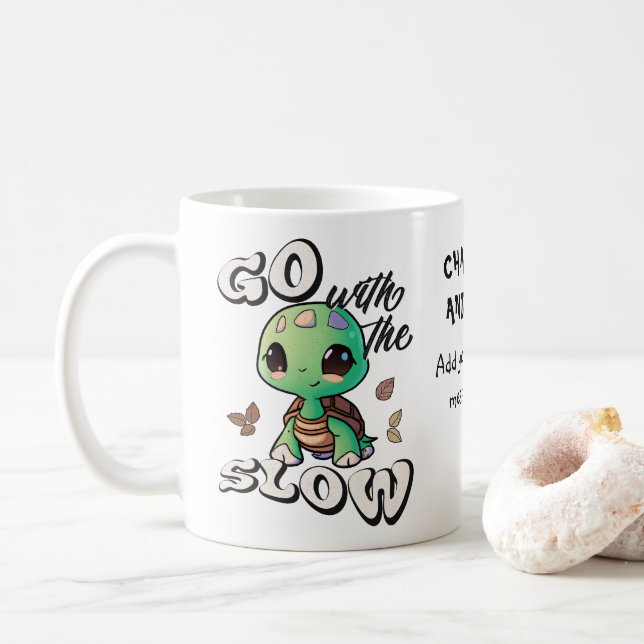 Gehen Sie mit dem langsamen Brauch Kaffeetasse (Mit Donut)