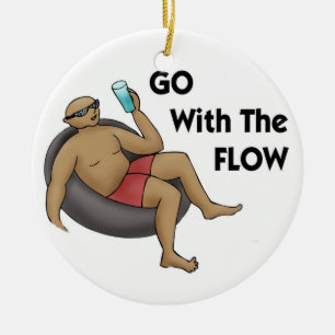 Gehen Sie mit der Flow-Ornament Keramik Ornament