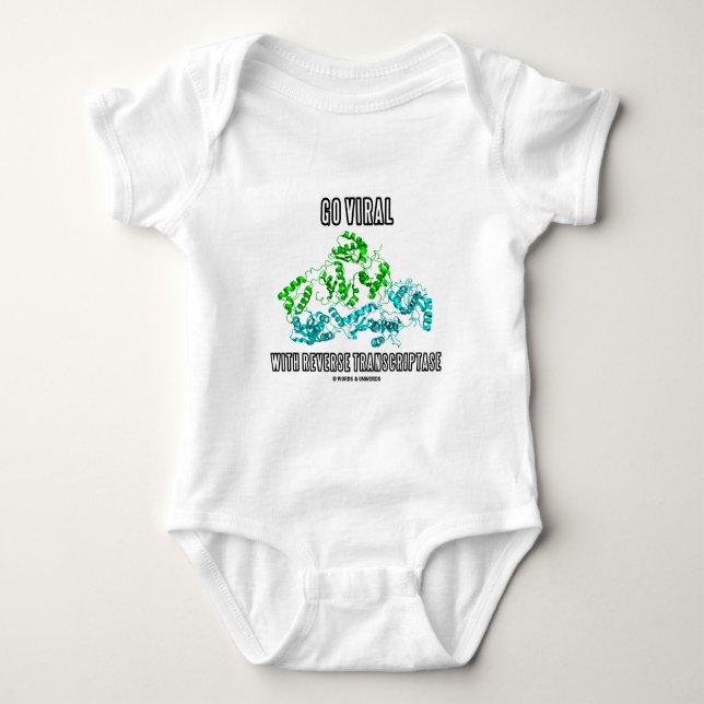 Gehen Sie mit RückTranscriptase Viren Baby Strampler (Vorderseite)