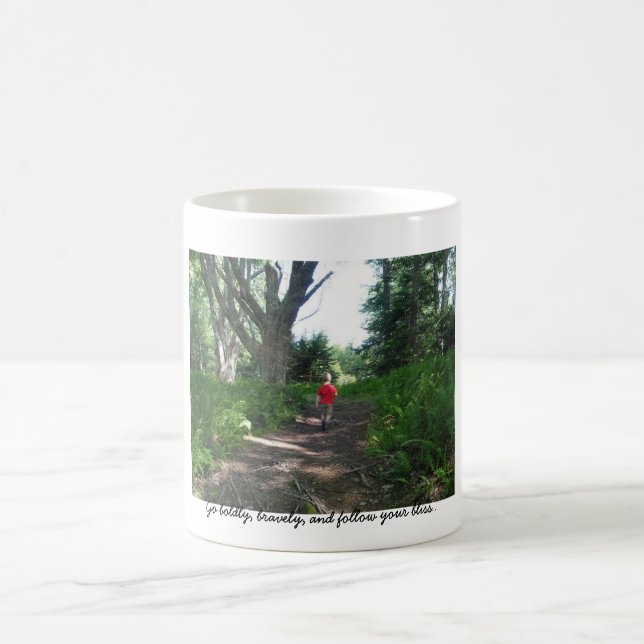 Gehen Sie mutig, tapfer, und folgen Sie yo… Kaffeetasse (Mittel)