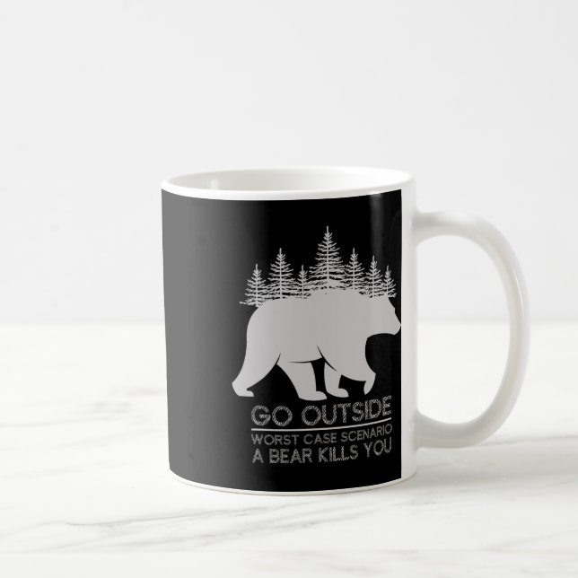 Gehen Sie nach draußen, schlimmstes Szenario ein B Kaffeetasse (Rechts)