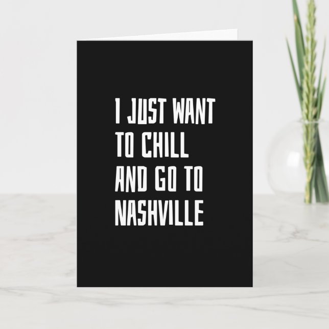 Gehen Sie nach Nashville Karte (Vorderseite)