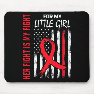 Gehen Sie Rot Ihr Kampf Tochter Kleines Mädchen He Mousepad