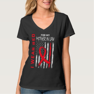 Gehen Sie Rot Schwiegermutter Herzkrankheit Bewuss T-Shirt