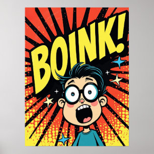 GEHEN SIE! Schwindeliger Pop Kunstexplosion Poster